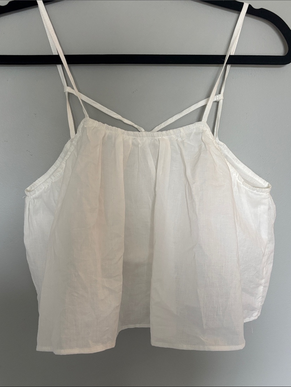 HYFVE White Double-Strap Flowy Camisole